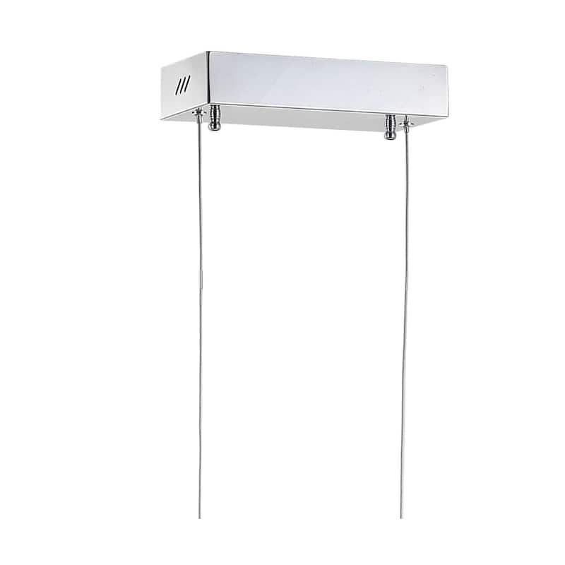 Ali 39.5" Dimmable Adjustable Integrated LED Metal Linear Pendant, by JONATHAN Y