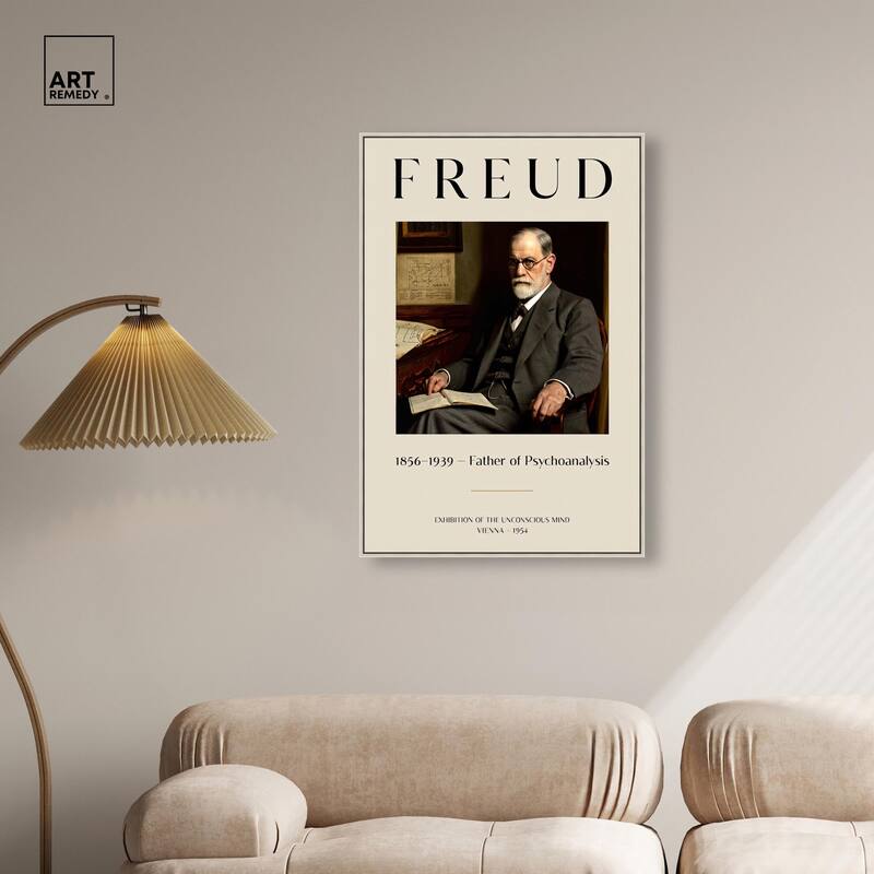 Father of Psychoanalysis Art Canvas by Art Remedy