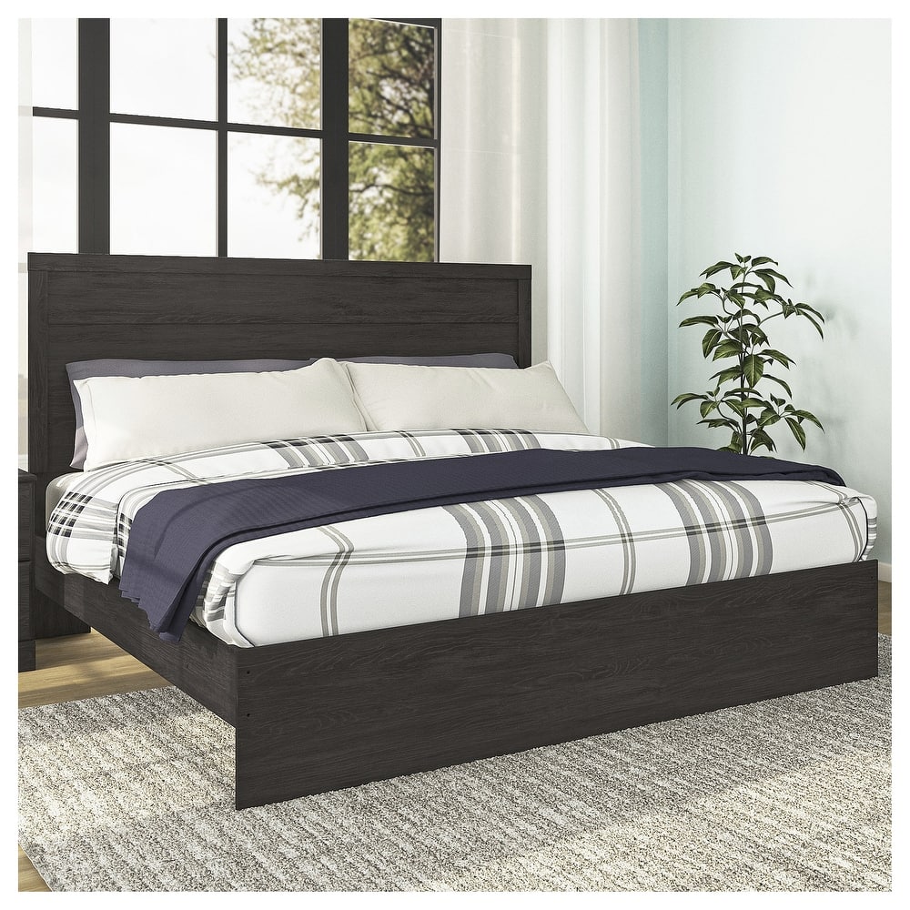 Belachime Black Panel Bed