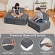 preview thumbnail 4 of 22, 22Pcs Modular Kids Play Couch, Toddler Play Foam Convertible Couch, Floor Sofa for Children for Playroom Bedroom