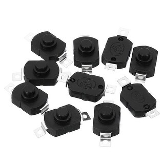 Latching Push Button Switch, 10 Pcs KAN-23 Flat Pin On/Off Switch ...