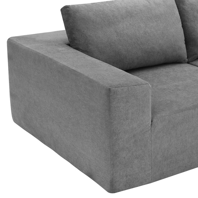 Comfortable 5-Seat Modular Sofa - Upholstered L-Shape Couch for Home