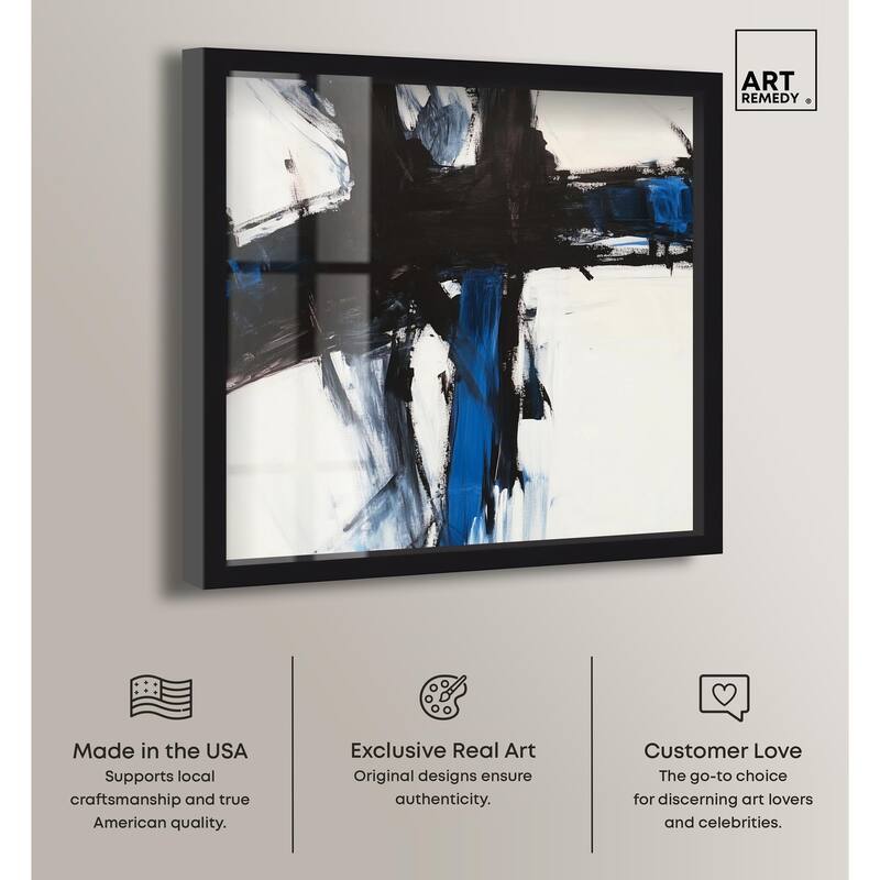 Blue Streak I Shadowbox by Art Remedy