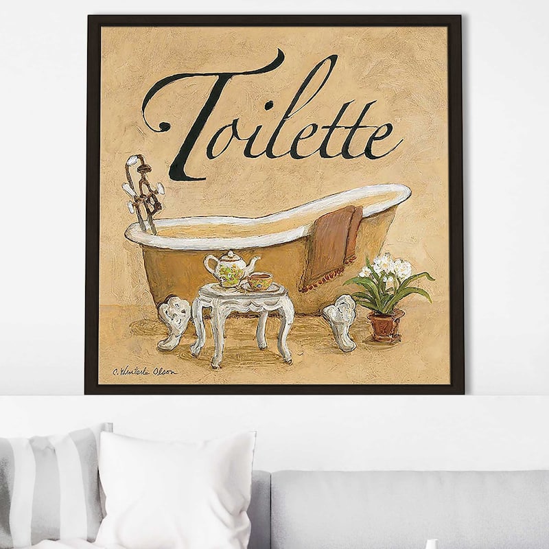 "Spice Toilette" Print on Floating Canvas