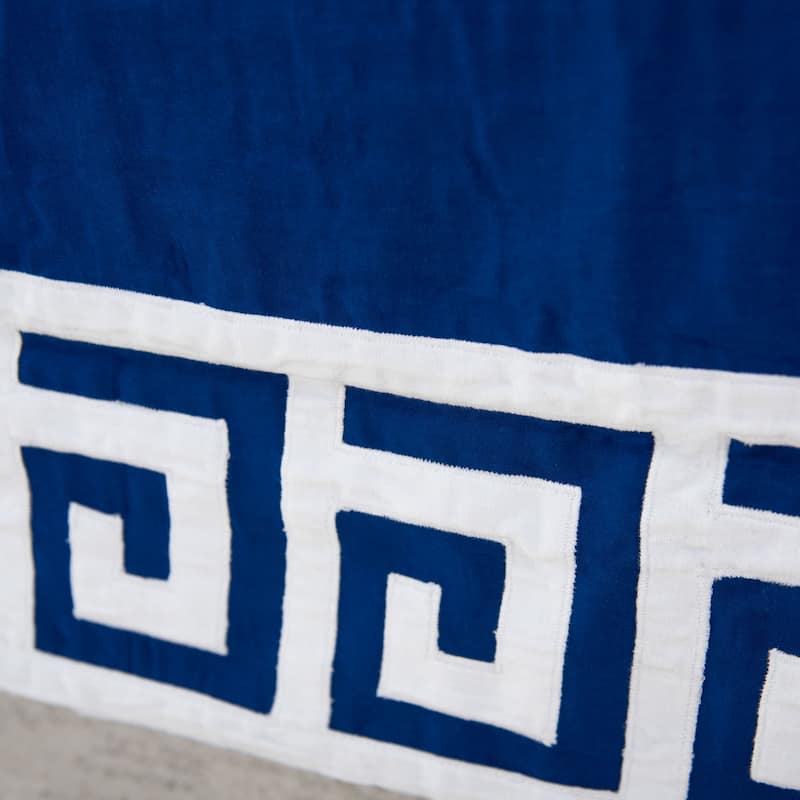 Rizzy Home Adair Greek Key Crib Skirt - 26" X 51"