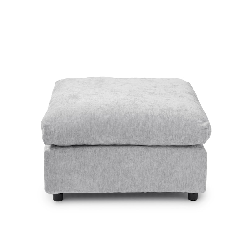 3 Seat Sectional Sofa Comfy Cloud Couch for Living Room Modern Sofa Sleeper Deep Couches with Ottoman