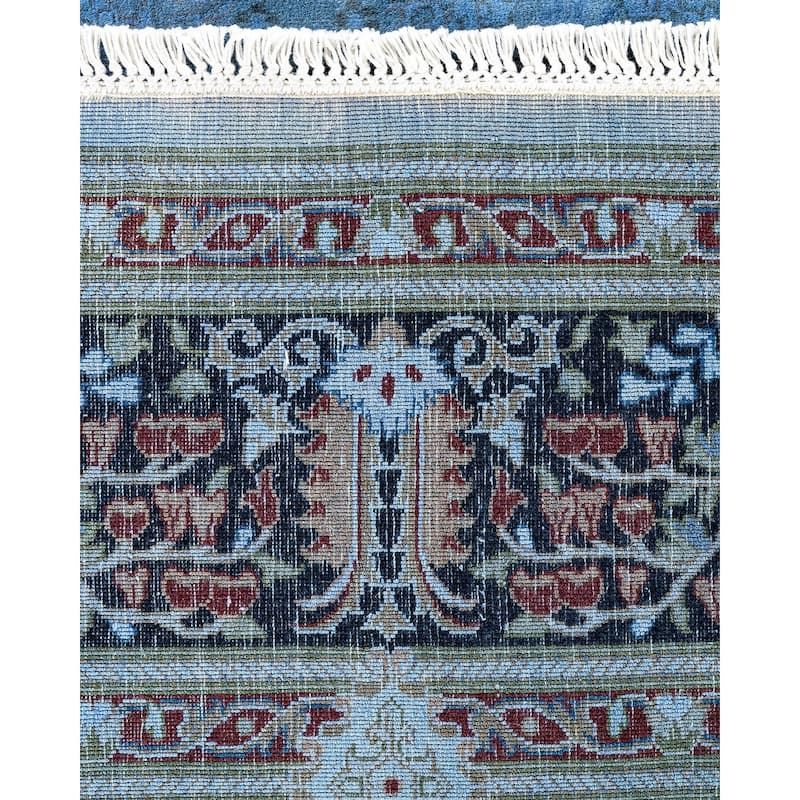 Fine Vibrance, One-of-a-Kind Hand-Knotted Area Rug - Purple, 7' 1" x 7' 1" - 7' 1" x 7' 1"
