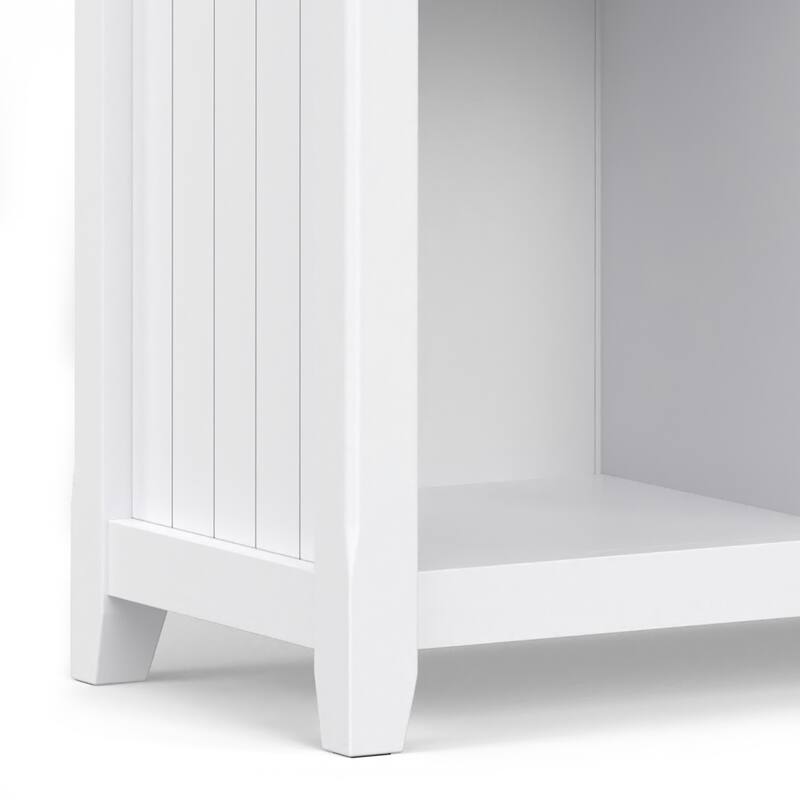 WYNDENHALL Normandy SOLID WOOD 48 inch x 57 inch Transitional 12 Cube Storage - 57"w x 15.75"d x 48"h