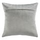 preview thumbnail 4 of 2, SAFAVIEH Edmee Metallic Grey/ Silver 20-inch Decorative Pillow