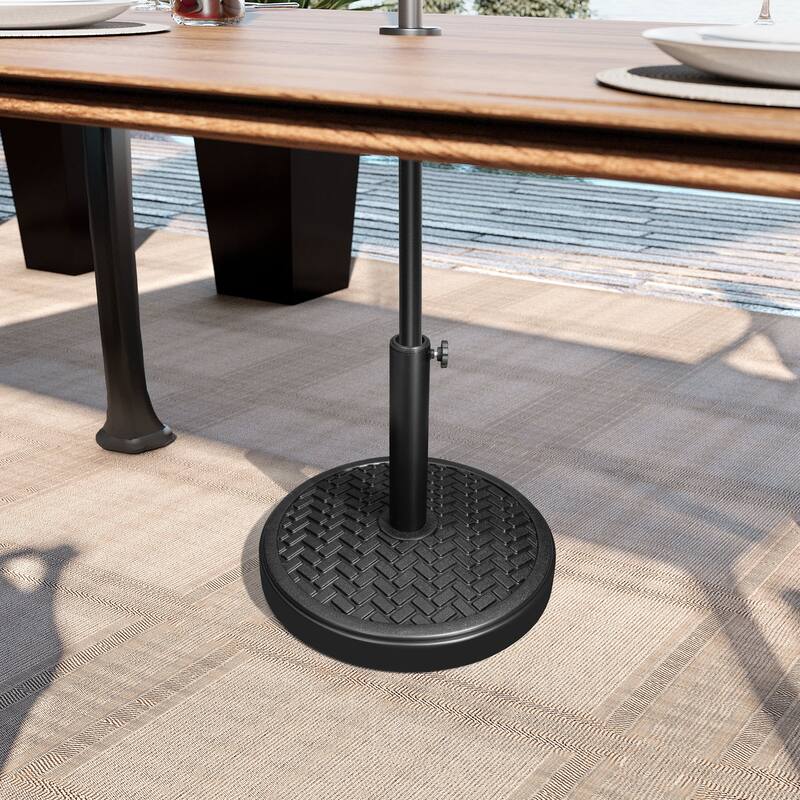 29/45 lbs Outdoor Concrete Cement Filled Round Umbrella Base Holder for Straight Pole Market Umbrella