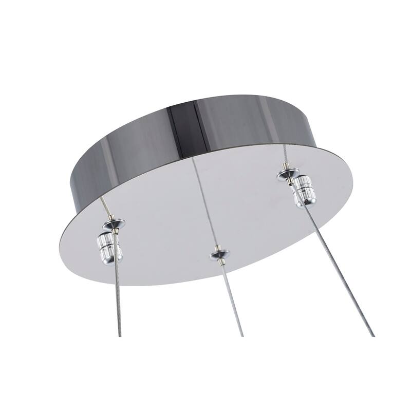 Crystal Chandelier - Baroque Style Lighting, Chrome Finish, Ceiling Light Fixture for Dining Room - 6