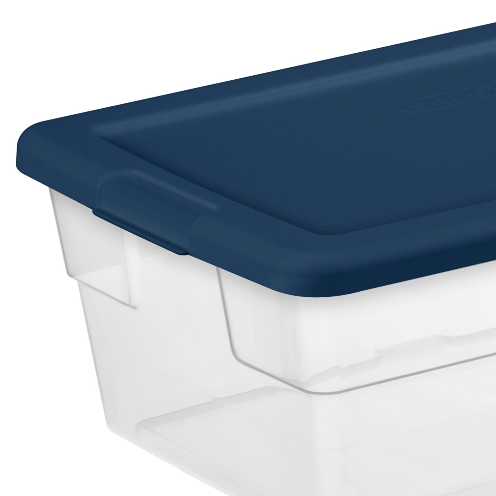 https://ak1.ostkcdn.com/images/products/is/images/direct/1aa599359c2c42895eb3454f1f124a2c6d61478e/Sterilite-Stackable-6-Qt-Storage-Box-Container%2C-Clear%2C-Marine-Blue-Lid-%2830-Pack%29.jpg