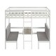 preview thumbnail 8 of 6, Twin Over Twin Bunk Beds Loft Bed Can be Turn into Upper Bed and Down Desk