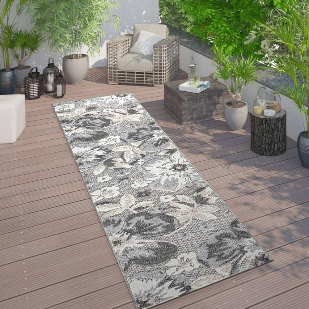 Bergamo Contemporary Floral Indoor/Outdoor Area Rug