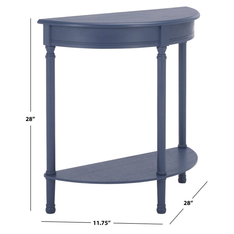 SAFAVIEH Veva Half Moon Console Table - 28" W x 11.8" L x 28" H - 28"W x 12"D x 28"H