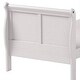preview thumbnail 4 of 4, Sophisticated Contemporary Style Twin Size Sleigh Bed, White