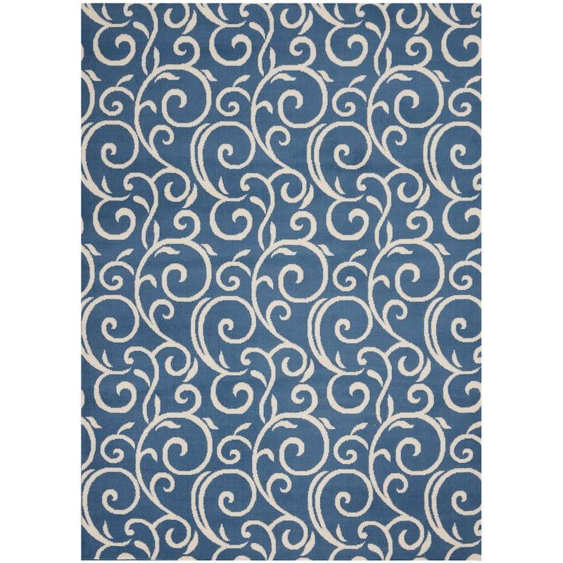 Nourison Grafix Farmhouse Country Scroll Transitional Area Rug