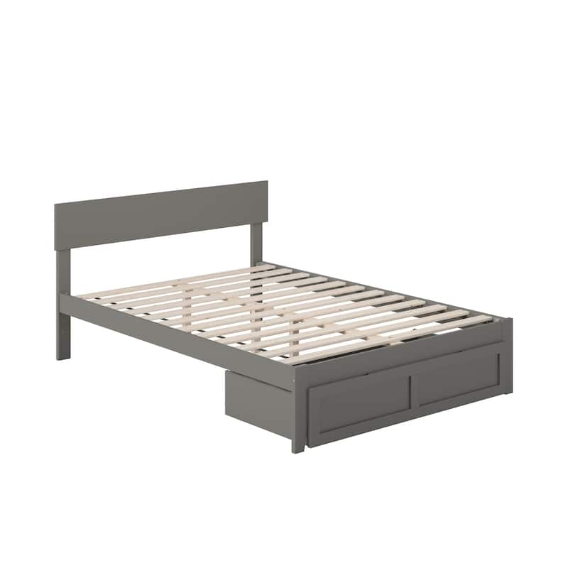 AFI Boston Platform Bed with Foot Drawer