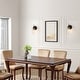 preview thumbnail 2 of 11, Modern Black Gold 1-Light Clear Glass Wall Sconces Vanity - 4.7" L x 5" W x 11" H