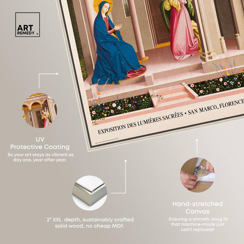 Angel's Visit to Mary Canvas by Art Remedy