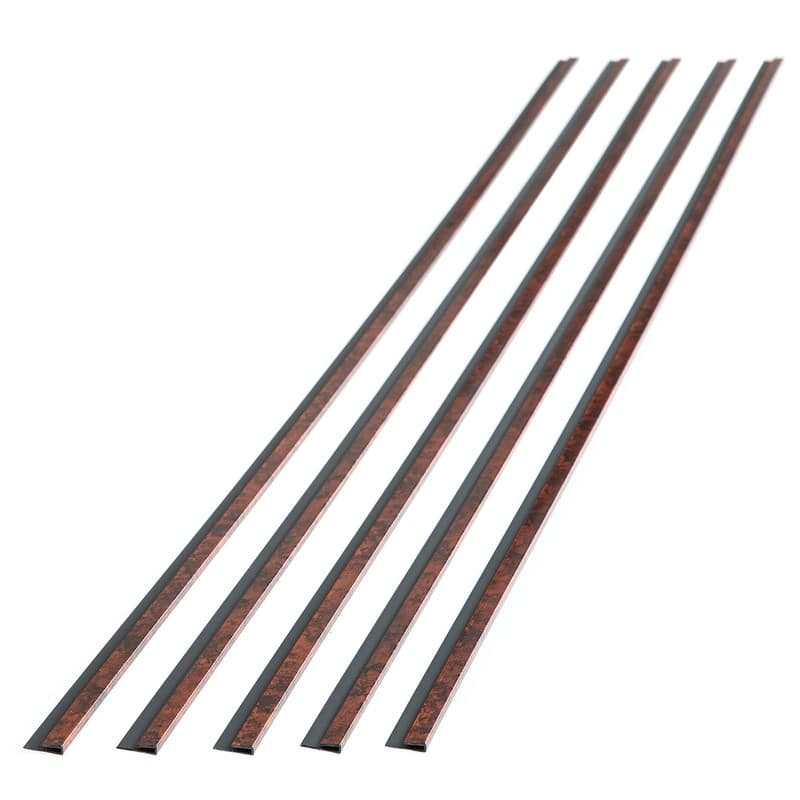 FASÄDE 47 in. Decorative Vinyl J Trim in Moonstone Copper (5 Pack) - 5 Pack - 5 Pack