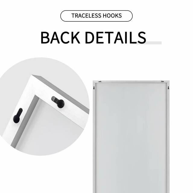 Neutypechic Accent Metal Frame Full-Length Wall-Mounted Hanging Mirror
