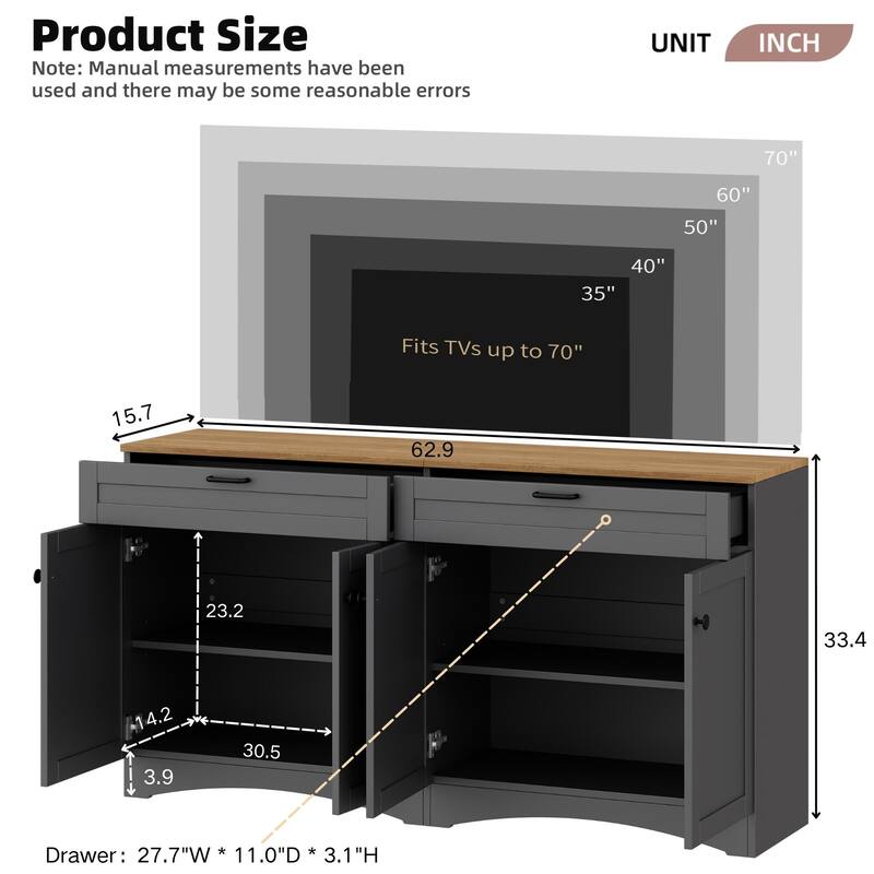 102.3" Display Units with 3 Piece Set and Adjustable Shelves