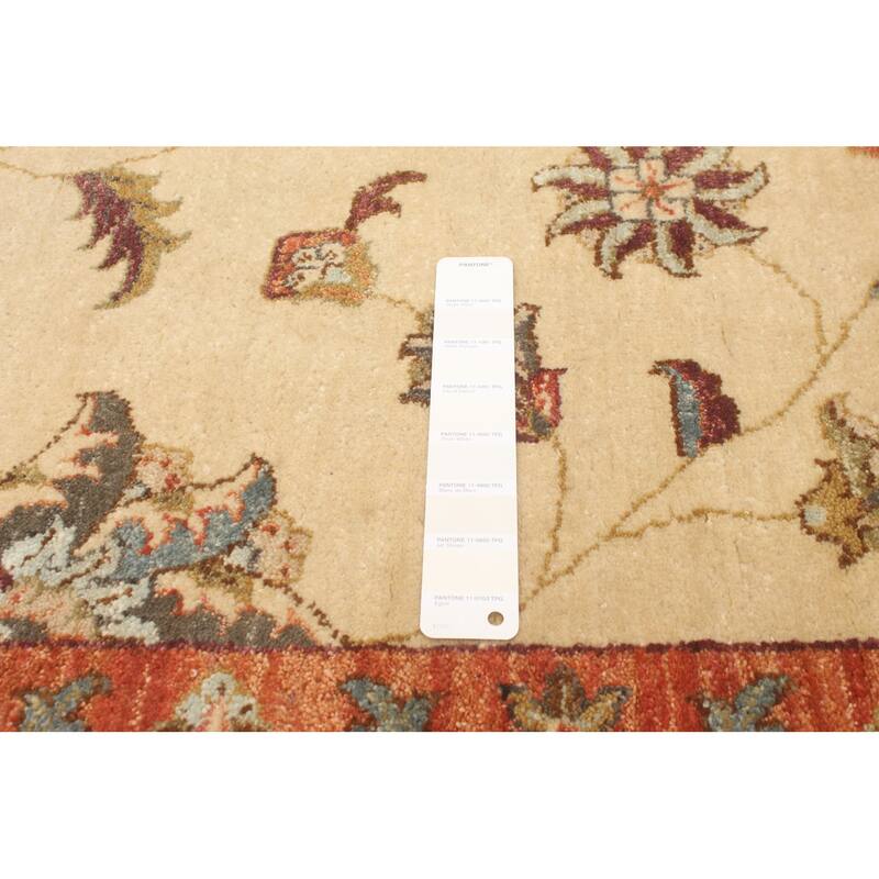 ECARPETGALLERY Hand-knotted Chobi Twisted Cream Wool Rug - 9'1 x 12'2