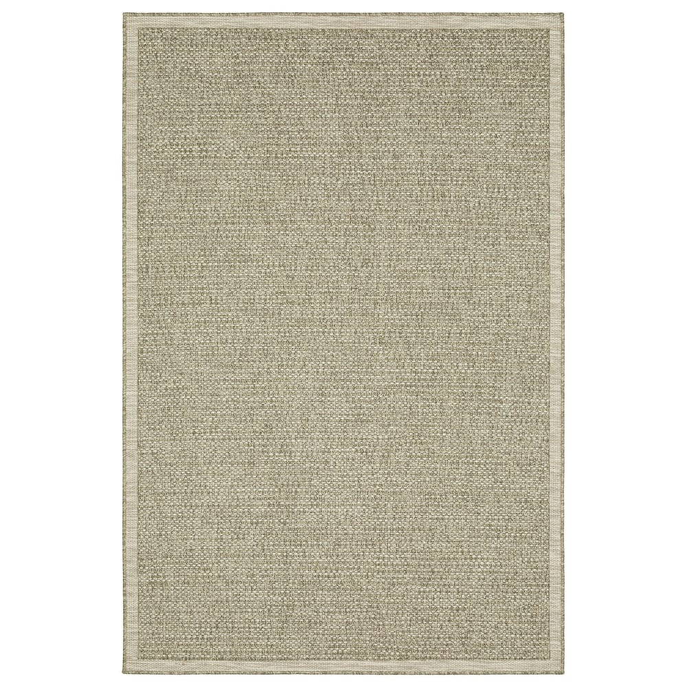 Vista Home Tangelo Textured Solid Tan/Light Brown Performance Rug.