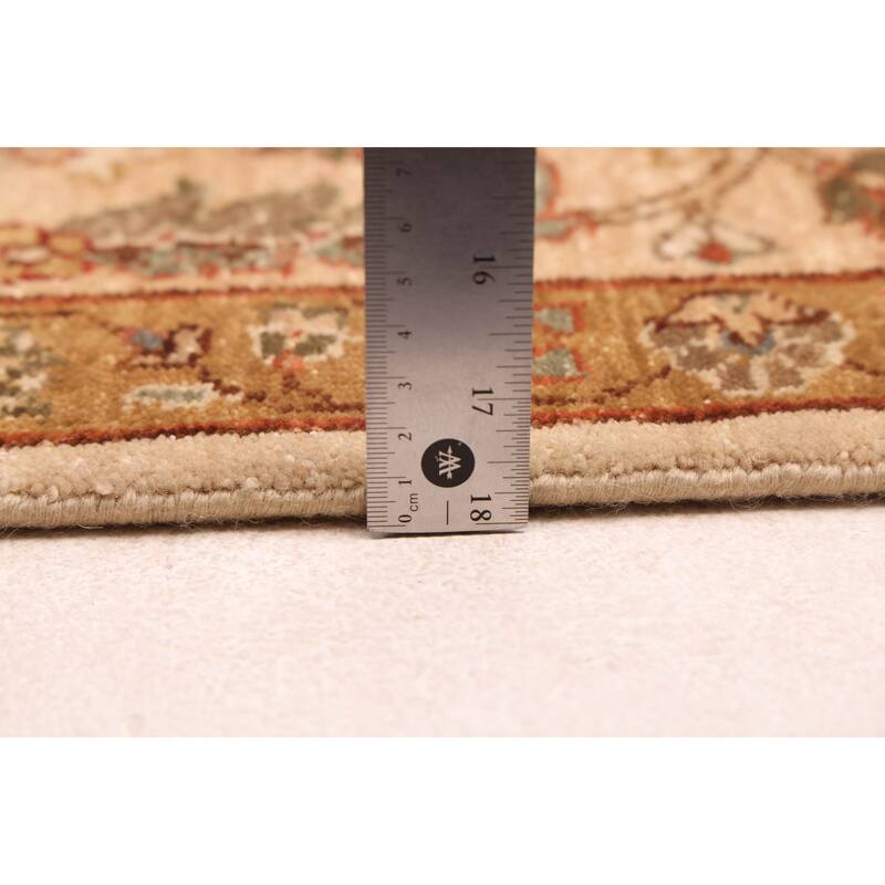 ECARPETGALLERY Hand-knotted Jamshidpour Ivory Wool Rug - 8'1 x 10'1