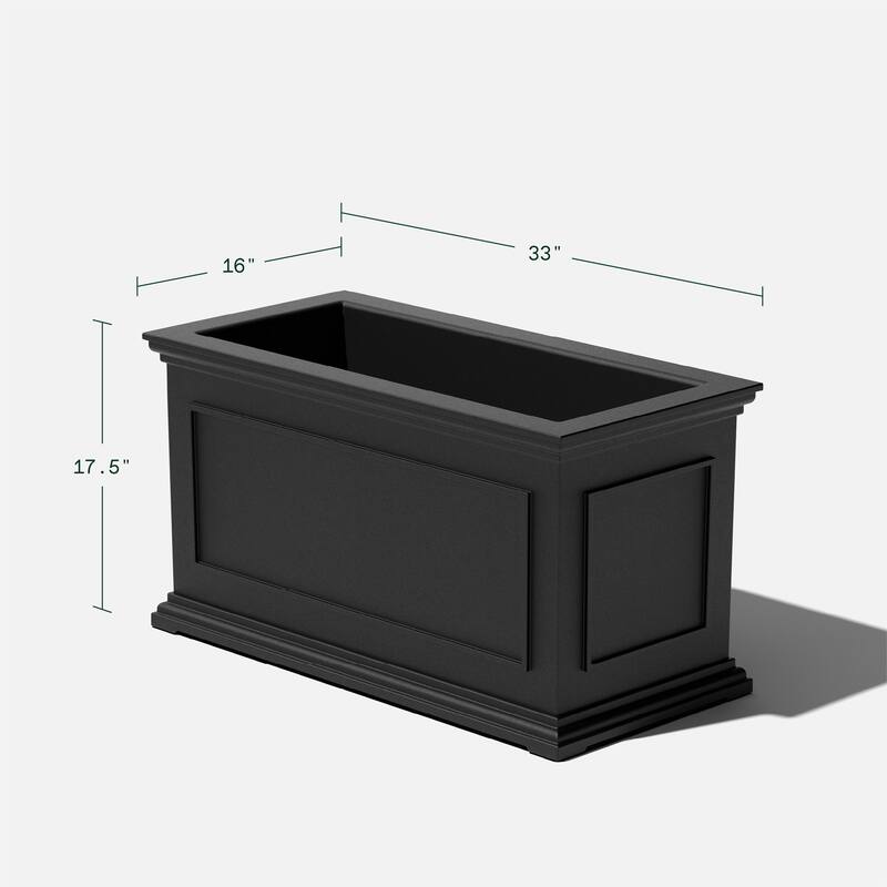 Veradek Brixton Series 33-inch Long Rectangular Planter