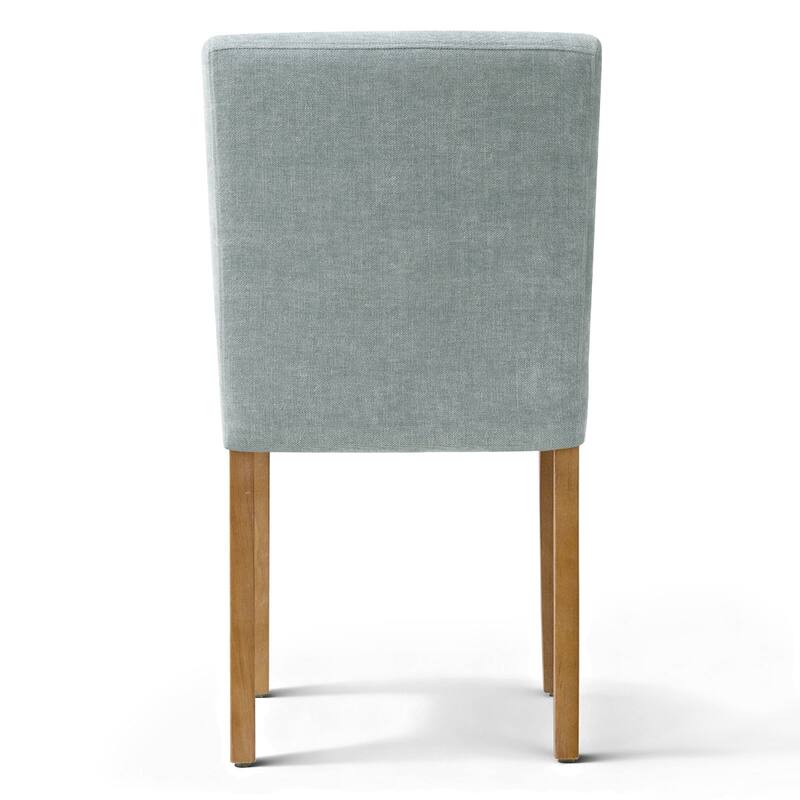 Linen Upholstered Solid Wood Dining Chair (Set of 2)