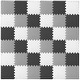 preview thumbnail 26 of 58, ProsourceFit Kids Solid Floor Play Mat 3/8-in 36 SQ FT - Black/Grey/White