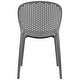 preview thumbnail 21 of 56, Modern Plastic Garden Patio Indoor or Outdoor Dining Stackable Chair UV Protected Armless With Dot Back Surf