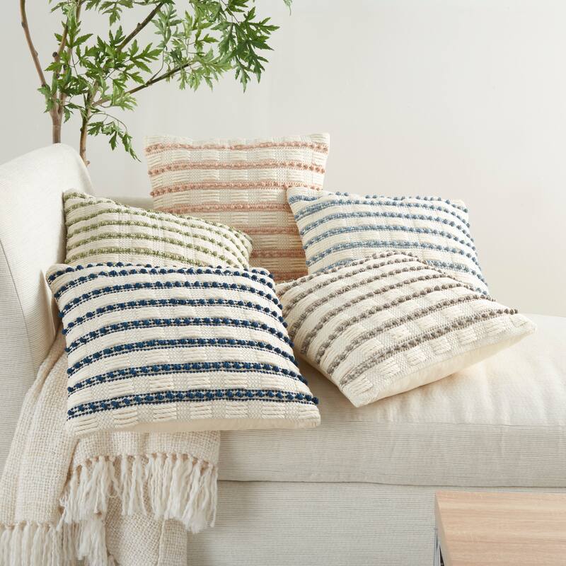 Mina Victory Lifestyle Textured Throw Pillow