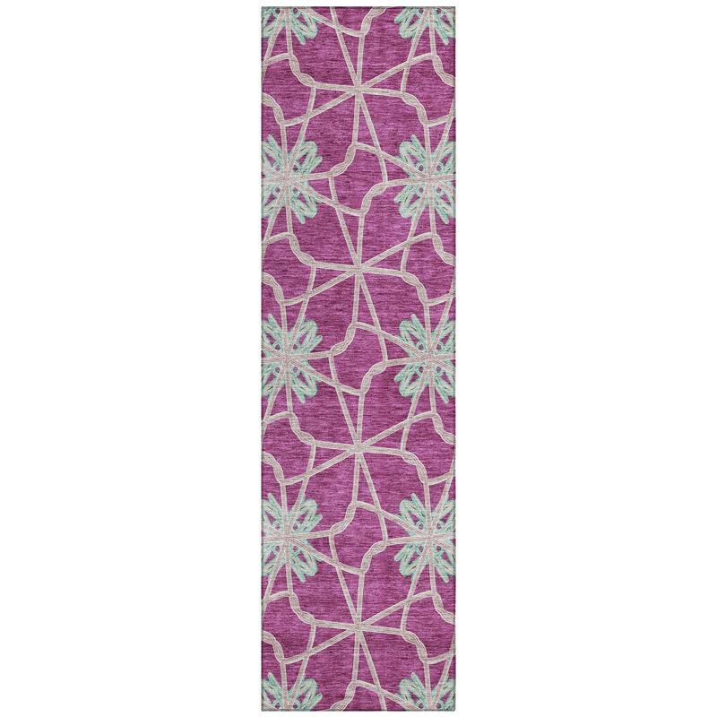 Machine Washable Indoor/ Outdoor Chantille Contempoary Whimsy Rug