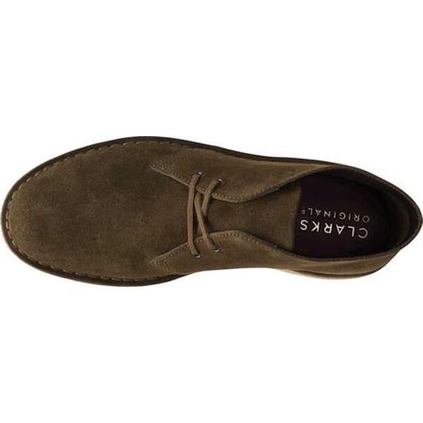 clarks desert boot olive suede
