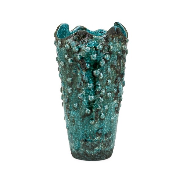 IMAX Home 25725 Sasa 13" Tall Ceramic Vase - Green