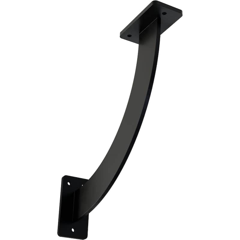 Bradford Steel Bracket - 2"W x 11"D x 11"H - Powder Coated Black