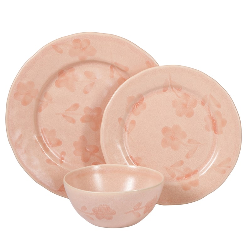 Bloomhouse - 2 Time Oprah's Favorite Things - Made in Portugal Porto Petals 12 Piece Hand Painted Dinnerware Set