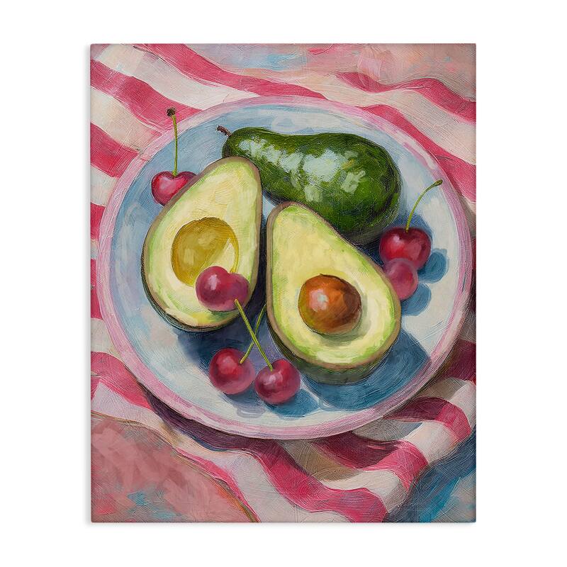 Stupell Avocado & Fruits Meal Canvas Wall Art Design By Lil' Rue - 16 x 20