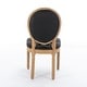 preview thumbnail 4 of 14, Set of 2 French Country Armless Dining Chairs with Padded Seat