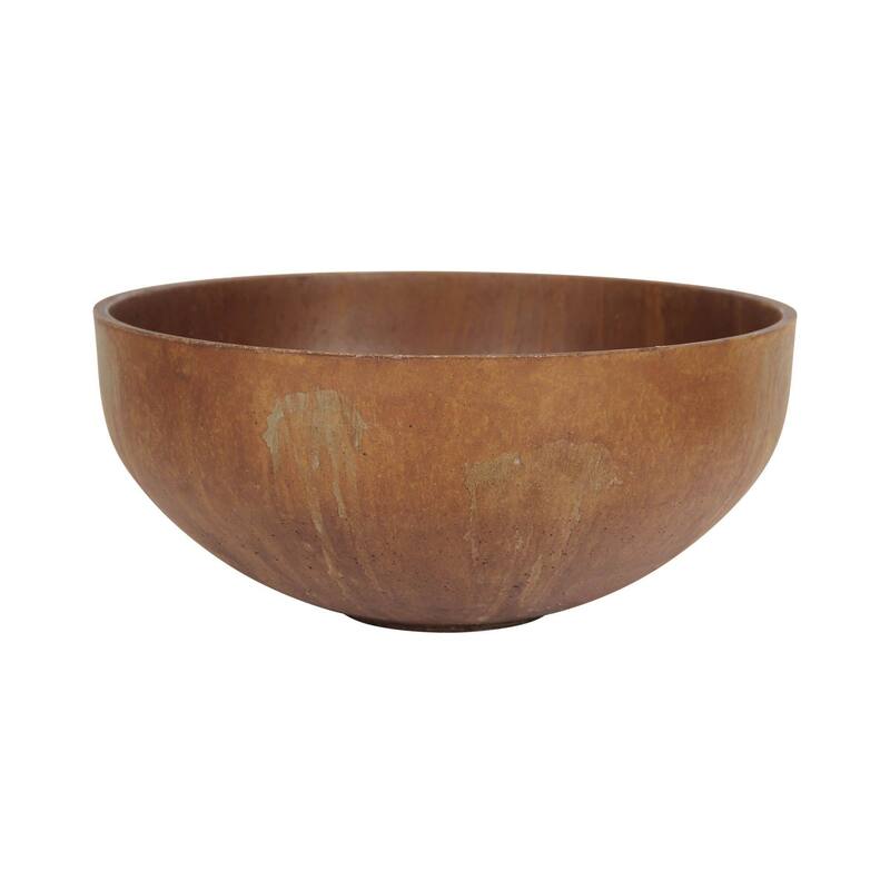 Patio Limestone Tapered Bowl - Corten