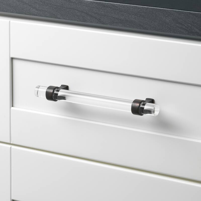 GlideRite 5-Pack 6-5/16 in. Center to Center Acrylic Cabinet Pull