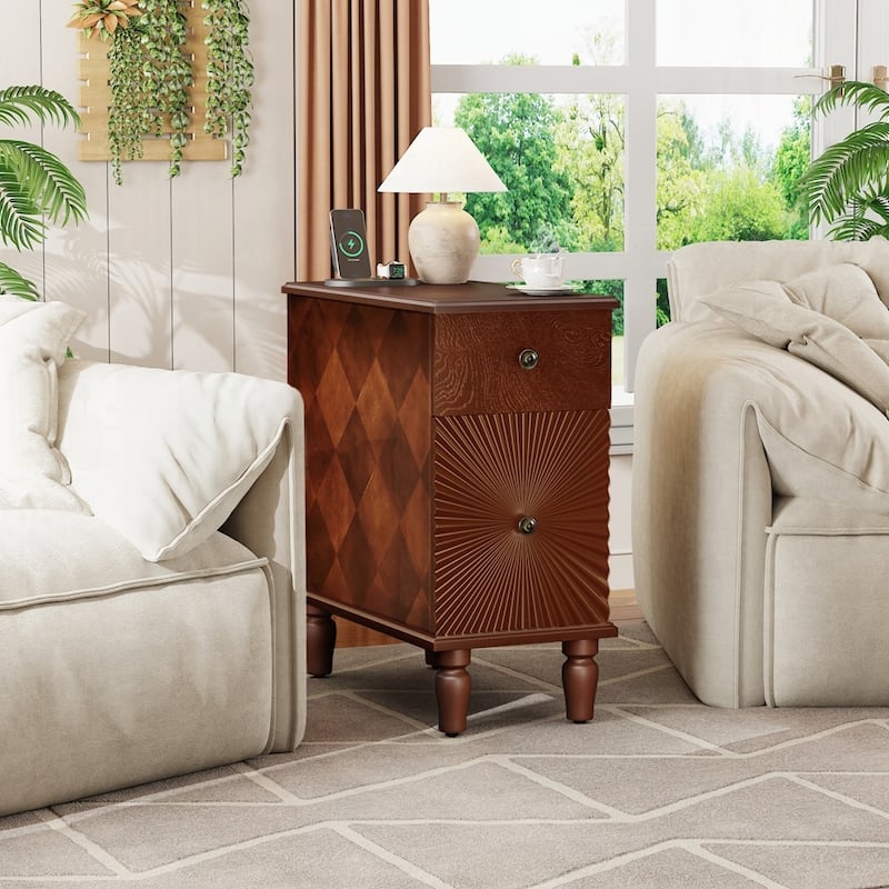 Narrow Sofa Side Table