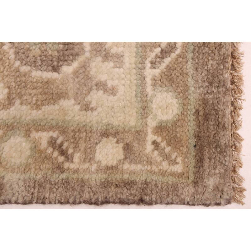 ECARPETGALLERY Hand-knotted Jules Serapi Brown, Taupe Wool Rug - 8'0 x 10'0