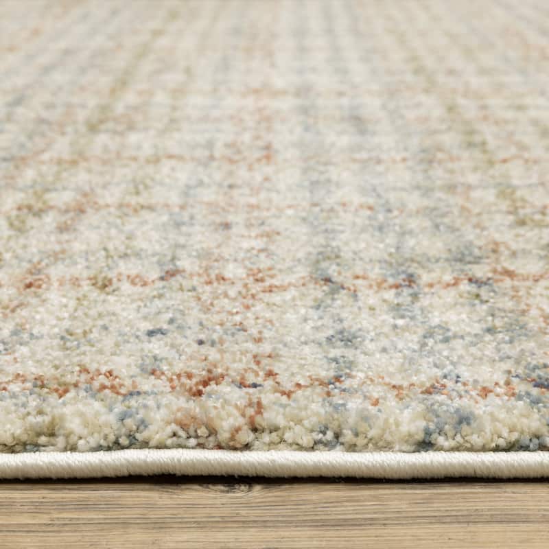 ROW Gemma Distressed Plaid Area Rug