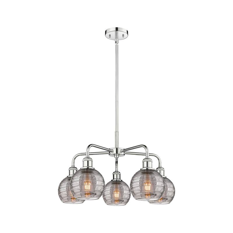 Innovations Lighting 516-5CR 14 24 Athens Deco Swirl Chandelier Athens