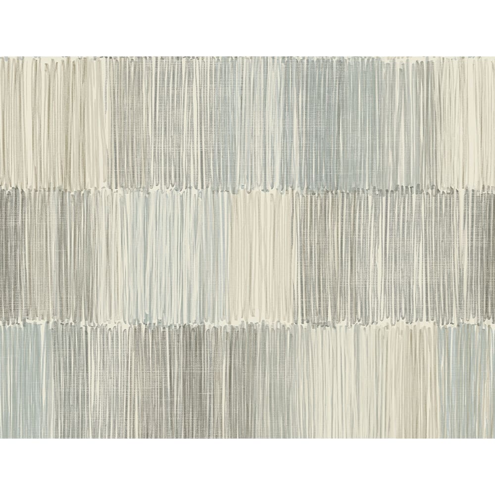 Lillian August Arielle Abstract Stripe Embossed Vinyl Unpasted Wallpaper