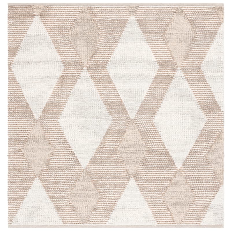 SAFAVIEH Handmade Natura Iridenta Diamond Boho Wool Rug
